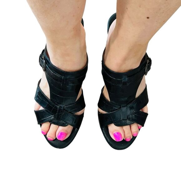 Sofft Black Leather Sandals - Size 7.5 - Picture 12 of 13